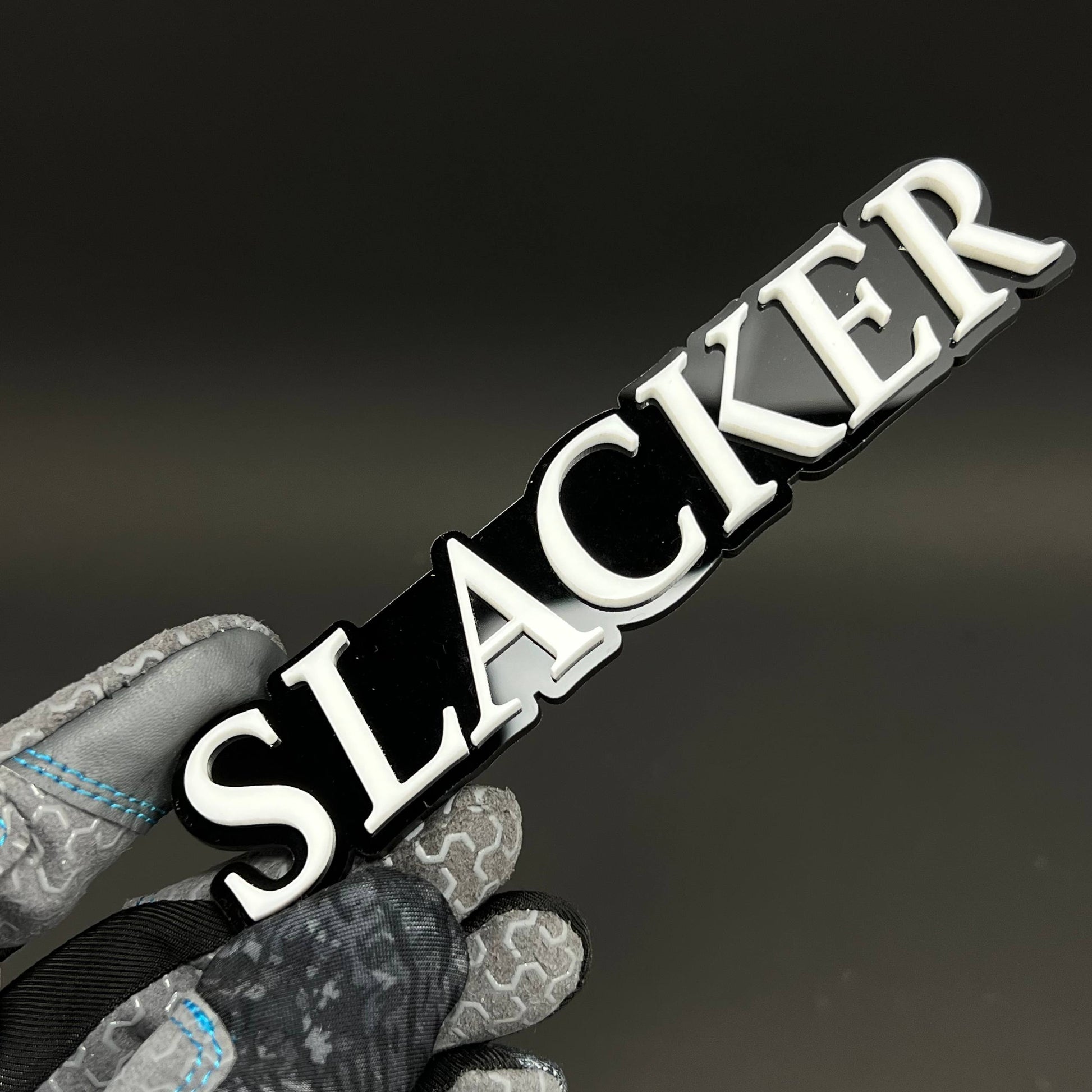 1PC SLACKER 3D Acrylic Badge - Car Truck Emblem Fender Tailgate Trunk Sticker