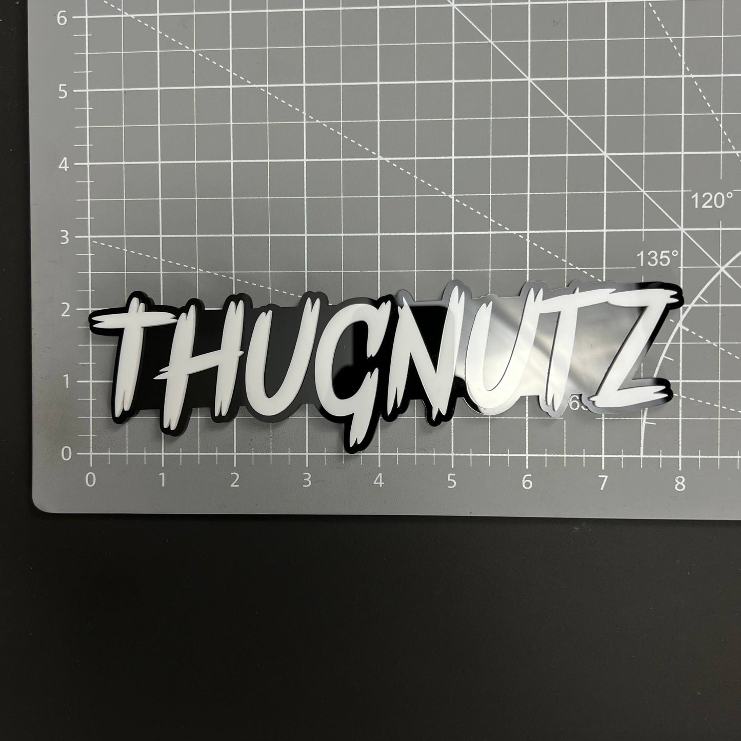 1PC THUGNUTZ 3D Acrylic Badge - Car Truck Emblem Fender Tailgate Trunk Sticker