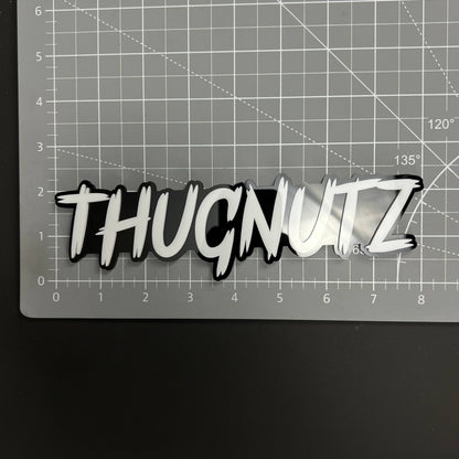 1PC THUGNUTZ 3D Acrylic Badge - Car Truck Emblem Fender Tailgate Trunk Sticker