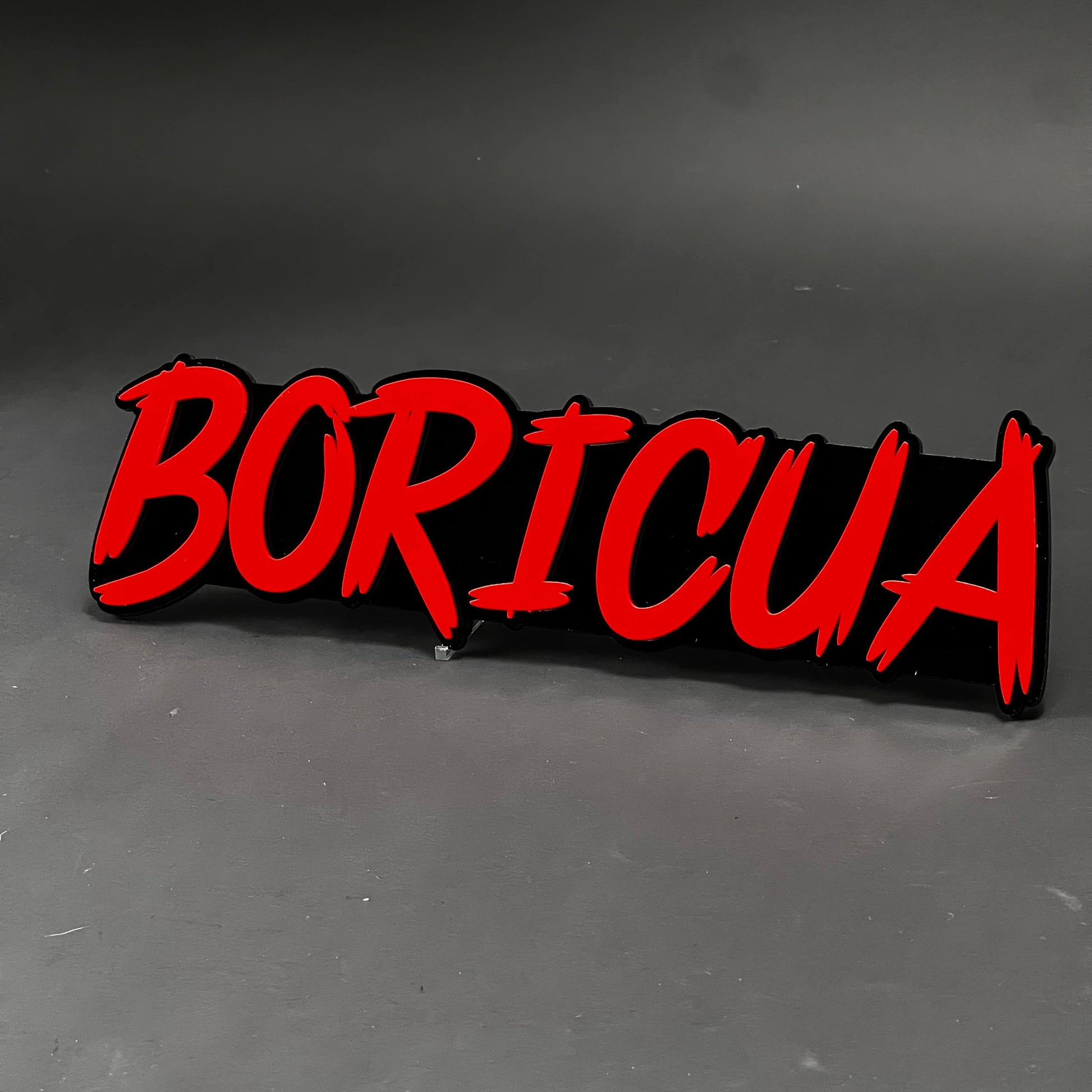 1PC BORICUA 3D Acrylic Badge - Car Truck Emblem Fender Tailgate Trunk Sticker
