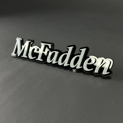 1PC McFadden 3D Acrylic Badge - Car Truck Emblem Fender Tailgate Trunk Sticker