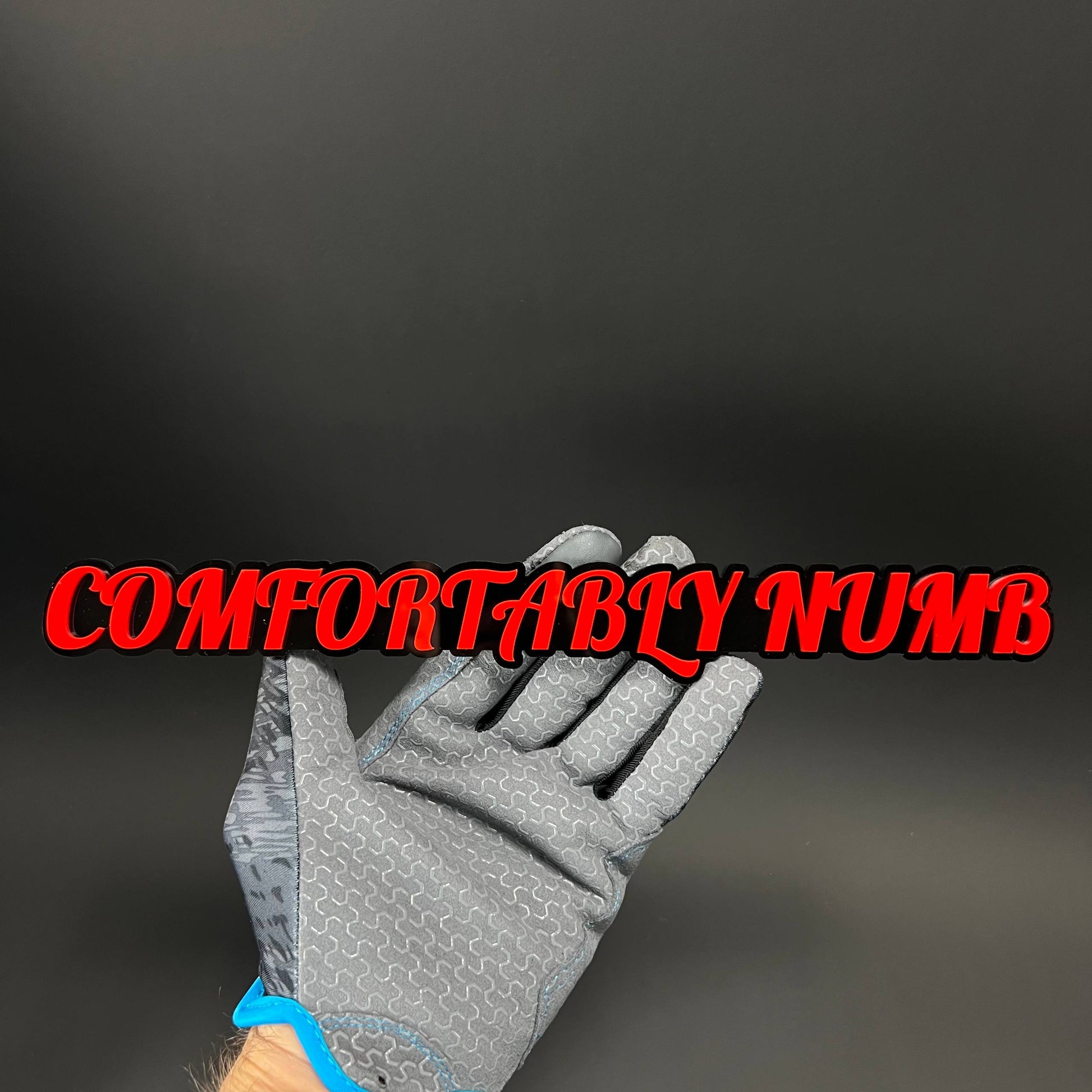 1PC COMFORTABLY NUMB 3D Acrylic Badge - Car Truck Emblem Fender Sticker