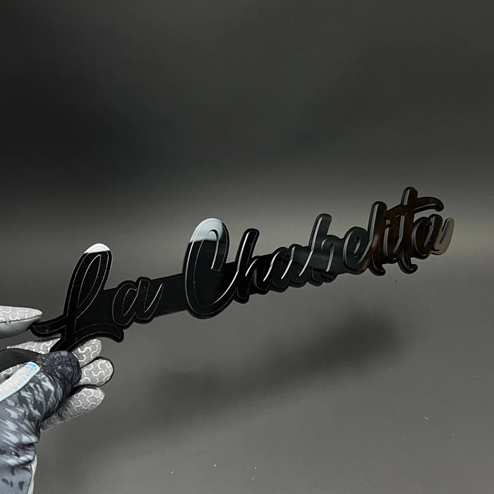 1PC La Chulelita 3D Acrylic Badge - Car Truck Emblem Fender Sticker