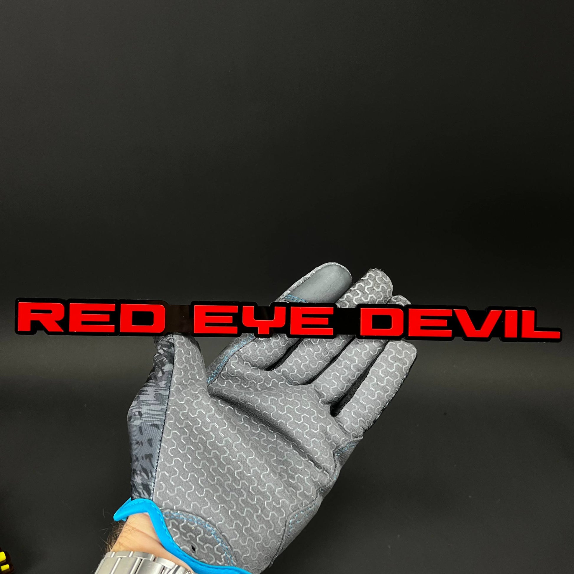 1PC RED EYE DEVIL 3D Acrylic Badge - Car Truck Emblem Fender Sticker
