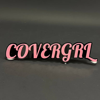 1PC COVERGRL 3D Acrylic Badge - Car Truck Emblem Fender Tailgate Trunk Sticker