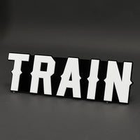 1PC TRAIN 3D Acrylic Badge - Car Truck Emblem Fender Tailgate Trunk Sticker