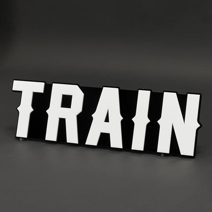 1PC TRAIN 3D Acrylic Badge - Car Truck Emblem Fender Tailgate Trunk Sticker