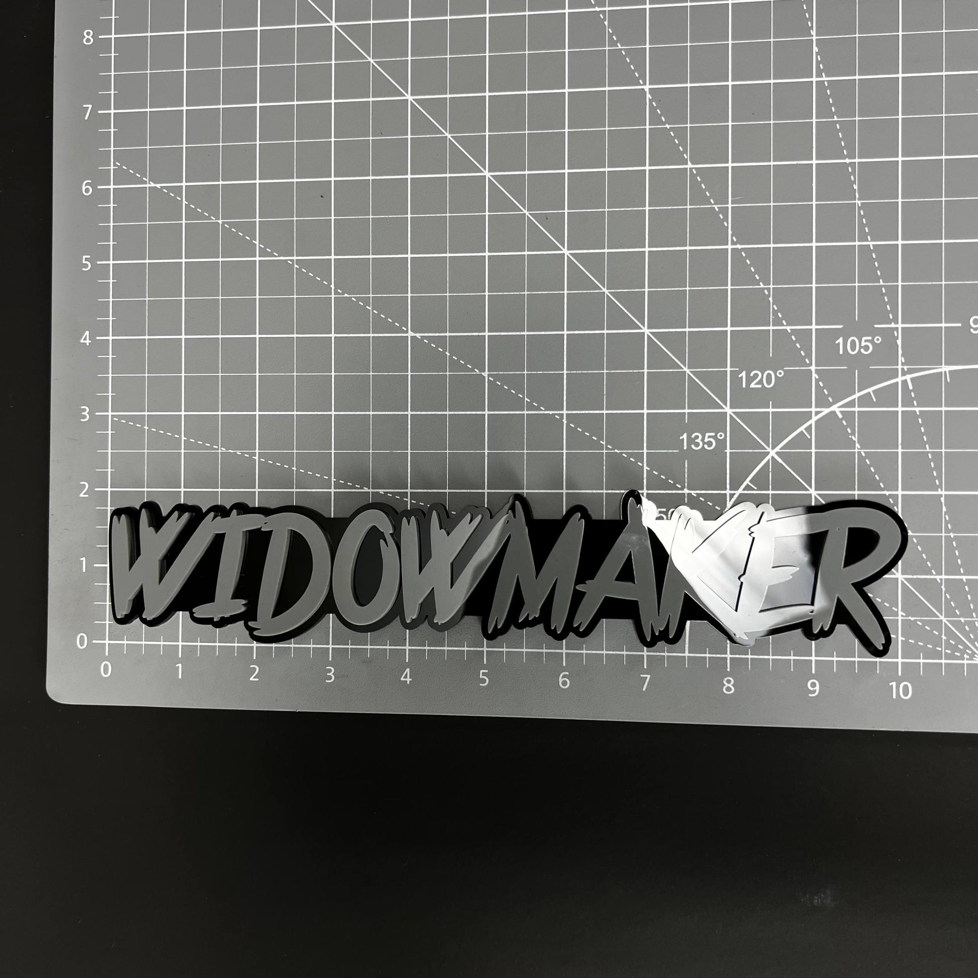 1PC WIDOWMAKER 3D Acrylic Badge - Car Truck Emblem Fender Tailgate Trunk Sticker
