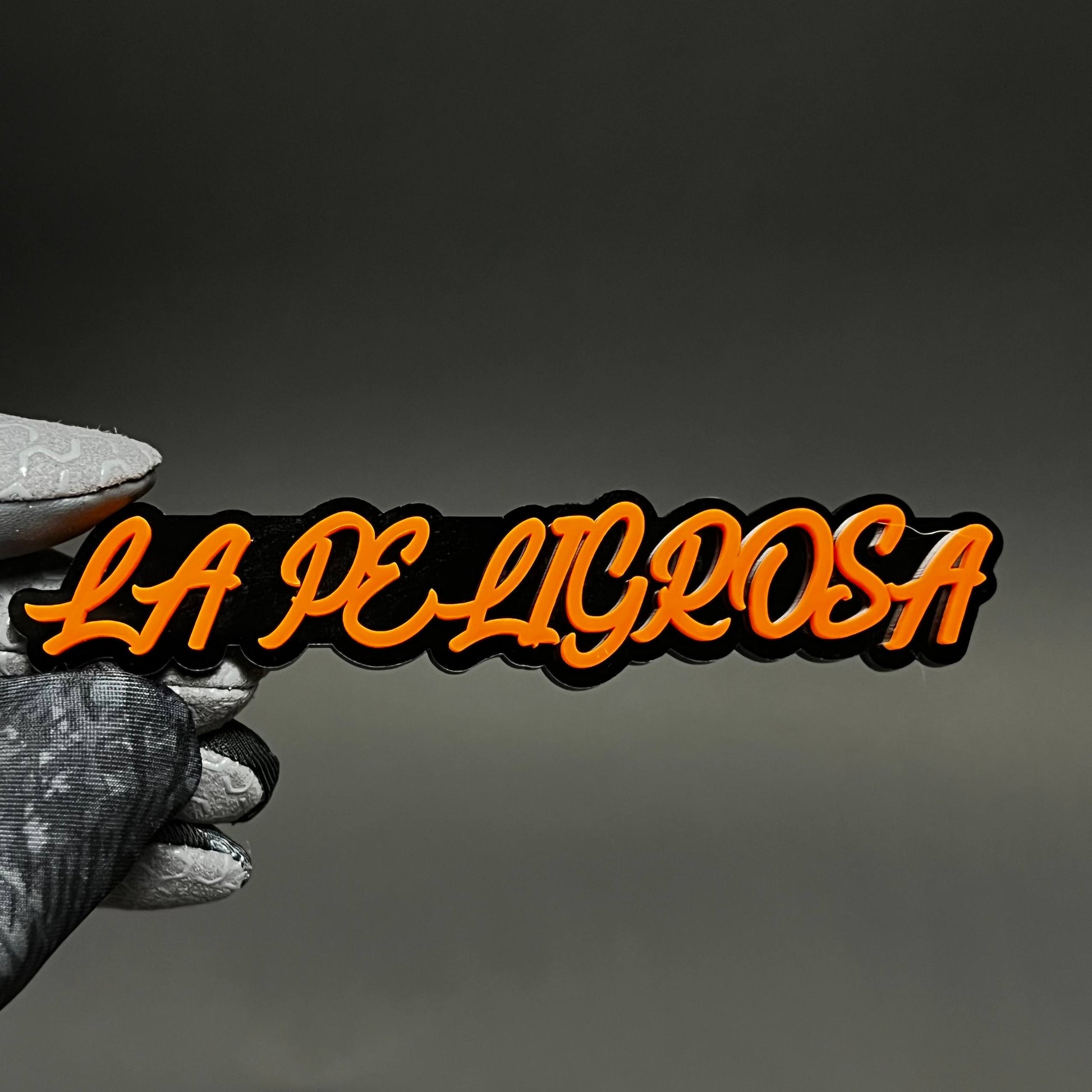 1PC LA PELIGROSA 3D Acrylic Badge - Car Truck Emblem Fender Sticker