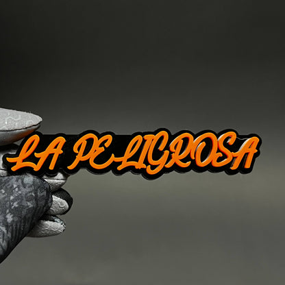 1PC LA PELIGROSA 3D Acrylic Badge - Car Truck Emblem Fender Sticker