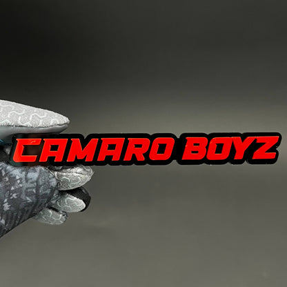 1PC CAMARO BOYZ 3D Acrylic Badge - Car Truck Emblem Fender Sticker