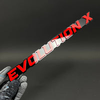1PC EVOLUTION X 3D Acrylic Badge - Car Truck Emblem Fender Sticker