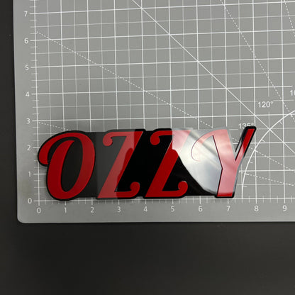 1PC OZZY 3D Acrylic Badge - Car Truck Emblem Fender Tailgate Trunk Sticker