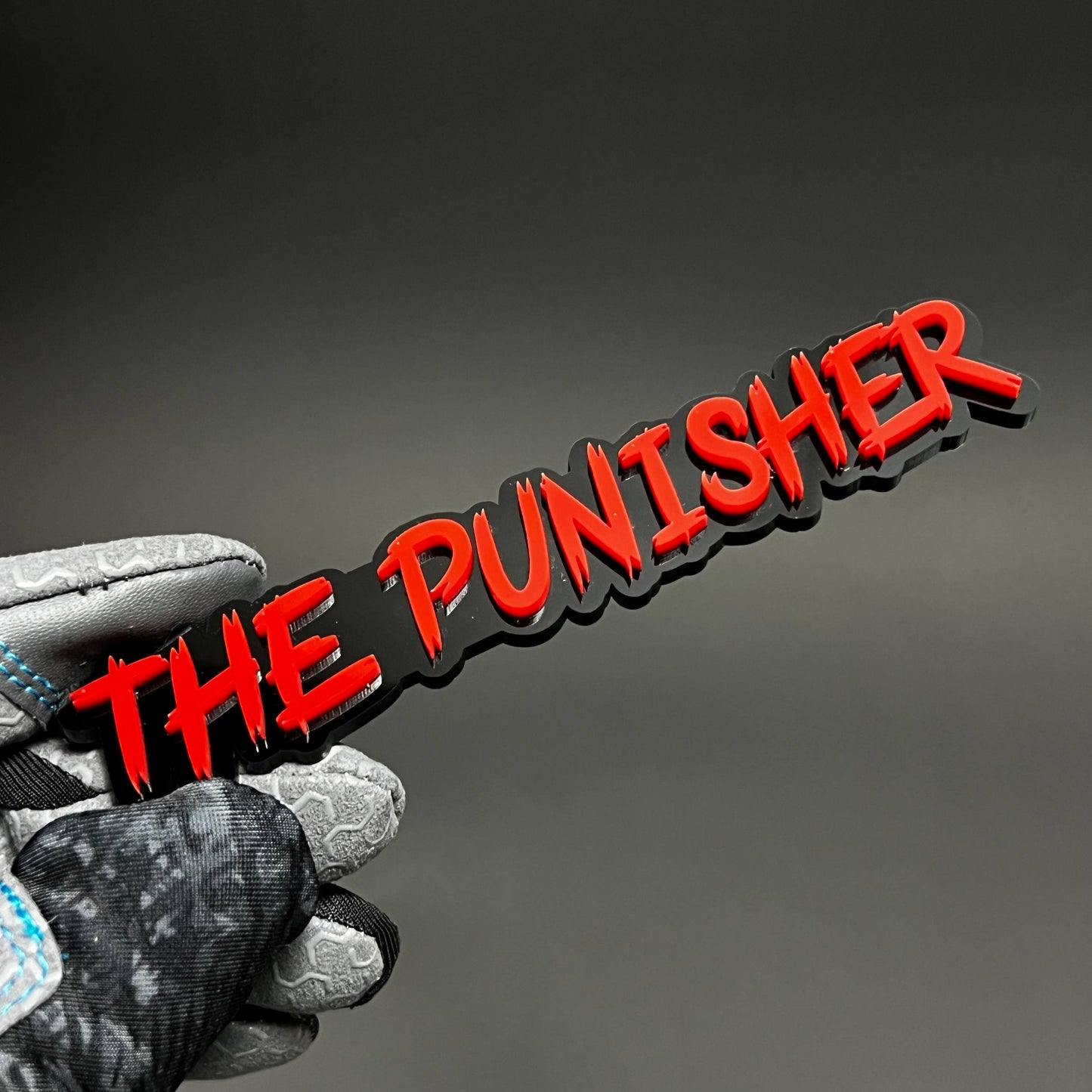 1PC THE PUNISHER 3D Acrylic Badge - Car Truck Emblem Fender Sticker