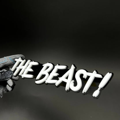 1PC THE BEAST! 3D Acrylic Badge - Car Truck Emblem Fender Tailgate Trunk Sticker