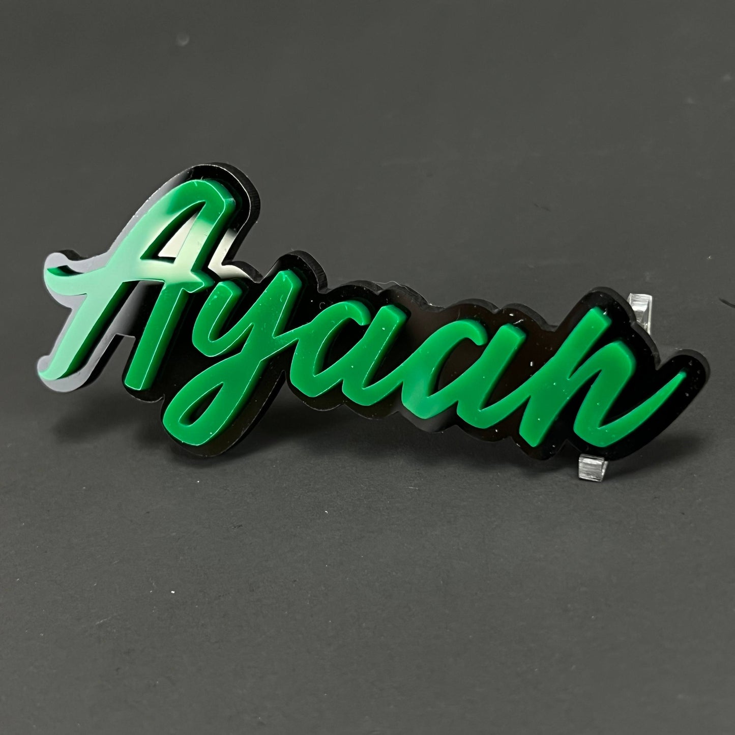 1PC Ayaan 3D Acrylic Badge - Car Truck Emblem Fender Tailgate Trunk Sticker