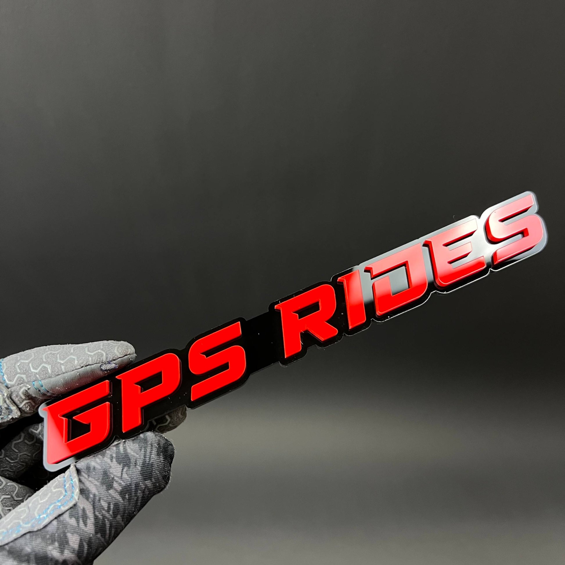 1PC GPS RIDES 3D Acrylic Badge - Car Truck Emblem Fender Tailgate Trunk Sticker