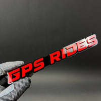 1PC GPS RIDES 3D Acrylic Badge - Car Truck Emblem Fender Tailgate Trunk Sticker