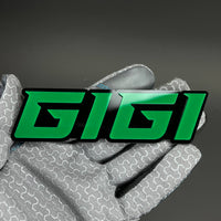 1PC GIGI 3D Acrylic Badge - Car Truck Emblem Fender Tailgate Trunk Sticker
