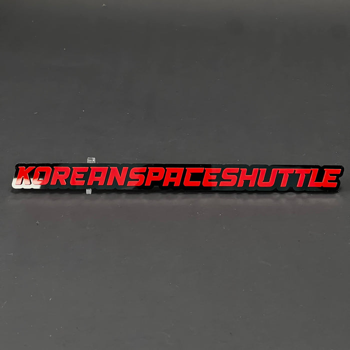 1PC KOREANSPACESHUTTLE 3D Acrylic Badge - Car Truck Emblem Fender Sticker