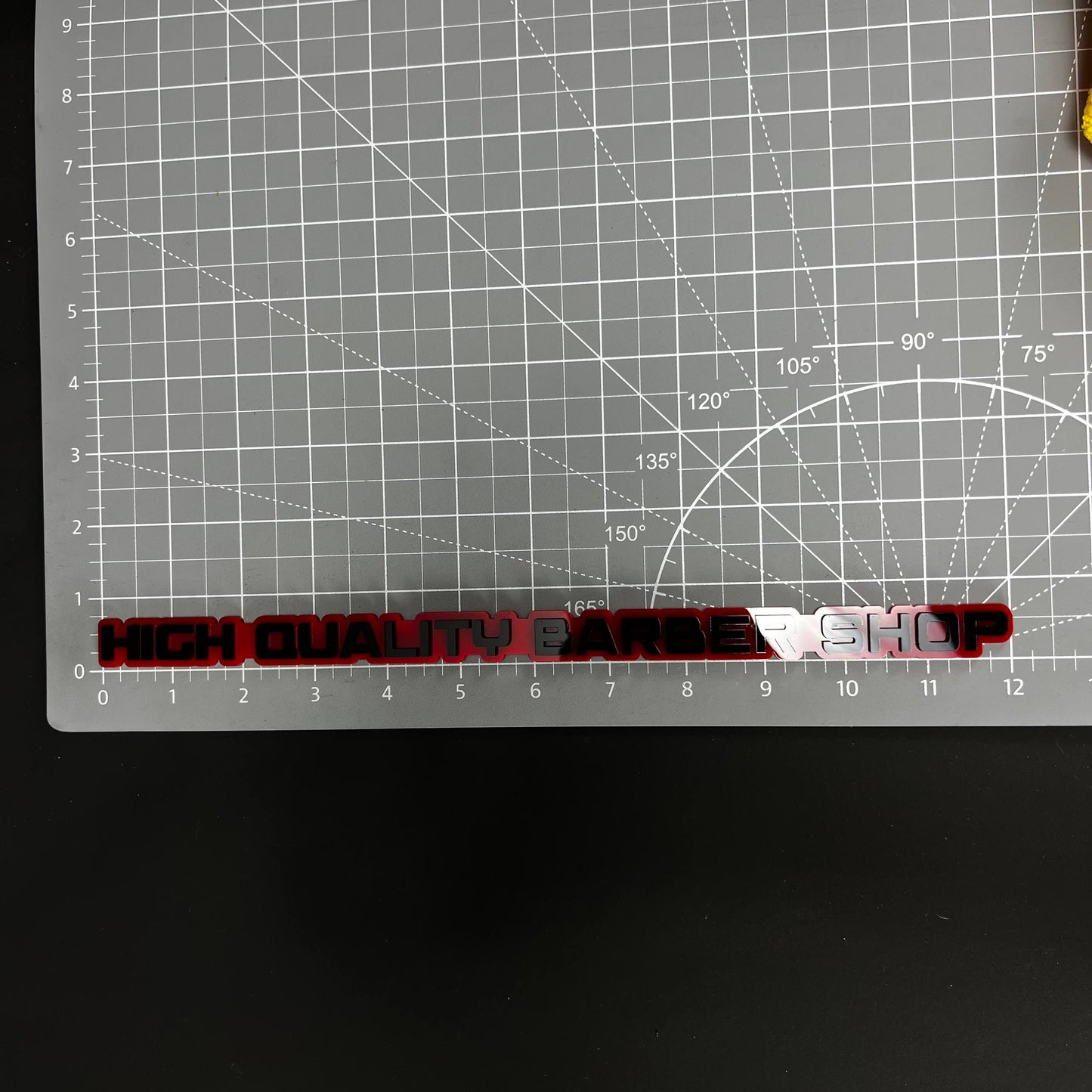 1PC HIGH QUALITY BARBER SHOP 3D Acrylic Badge - Car Truck Emblem Fender Sticker