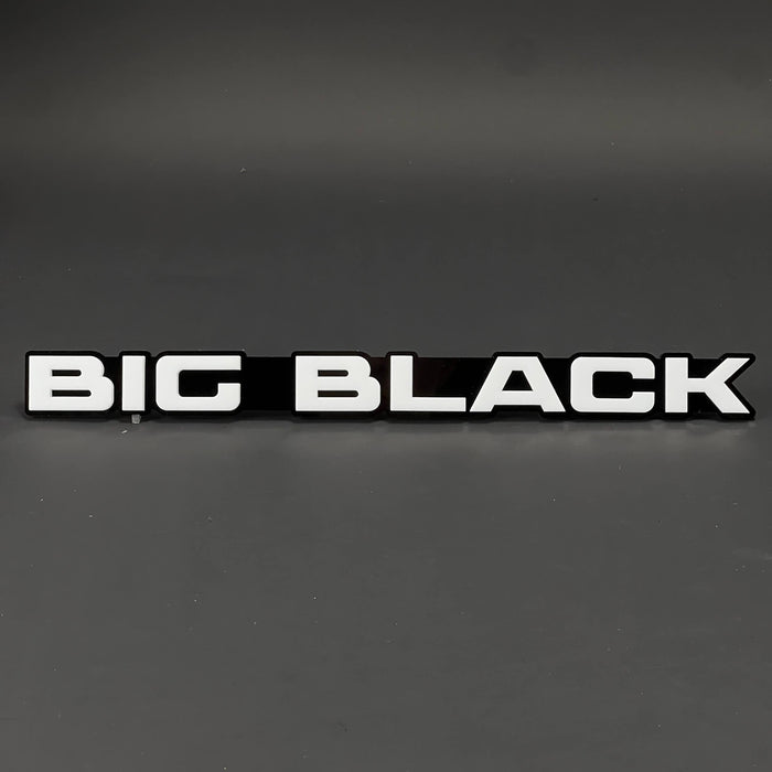 1PC BIG BLACK 3D Acrylic Badge - Car Truck Emblem Fender Tailgate Trunk Sticker
