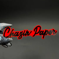 1PC Chasin Paper 3D Acrylic Badge - Car Truck Emblem Fender Sticker