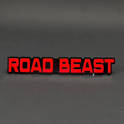1PC ROAD BEAST 3D Acrylic Badge - Car Truck Emblem Fender Tailgate Trunk Sticker
