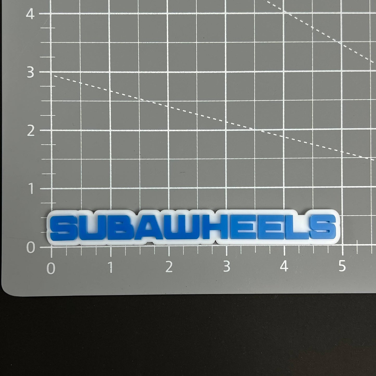 1PC SUBAWHEELS 3D Acrylic Badge - Car Truck Emblem Fender Tailgate Trunk Sticker