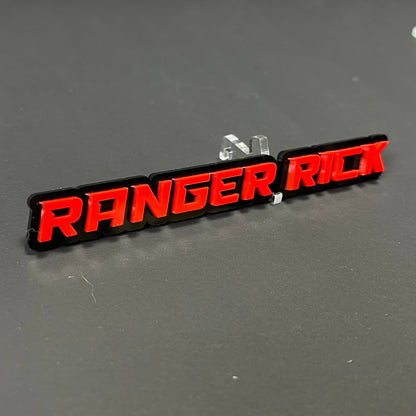1PC RANGER RICK 3D Acrylic Badge - Car Truck Emblem Fender Sticker