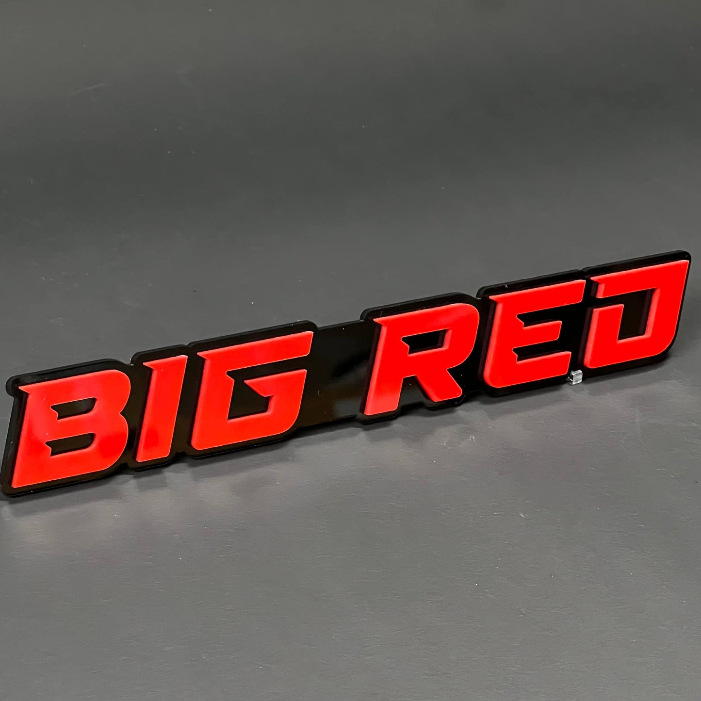 1PC BIG RED 3D Acrylic Badge - Car Truck Emblem Fender Tailgate Trunk Sticker