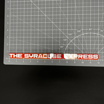 1PC THE SYRACUSE EXPRESS 3D Acrylic Badge - Car Truck Emblem Fender Sticker