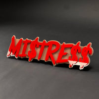 1PC MI$TRE$$ 3D Acrylic Badge - Car Truck Emblem Fender Tailgate Trunk Sticker