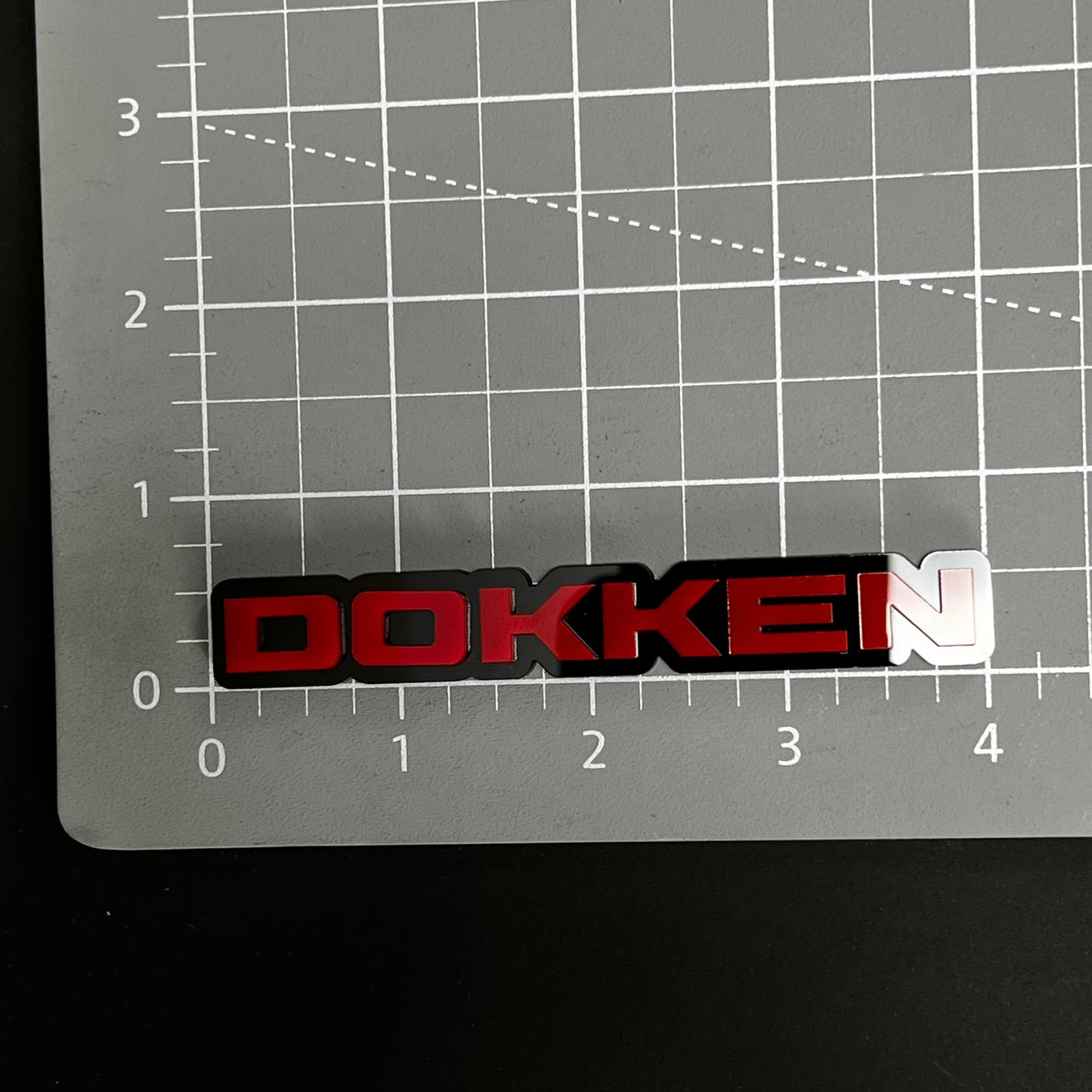 1PC Dokken 3D Acrylic Badge - Car Truck Emblem Fender Tailgate Trunk Sticker