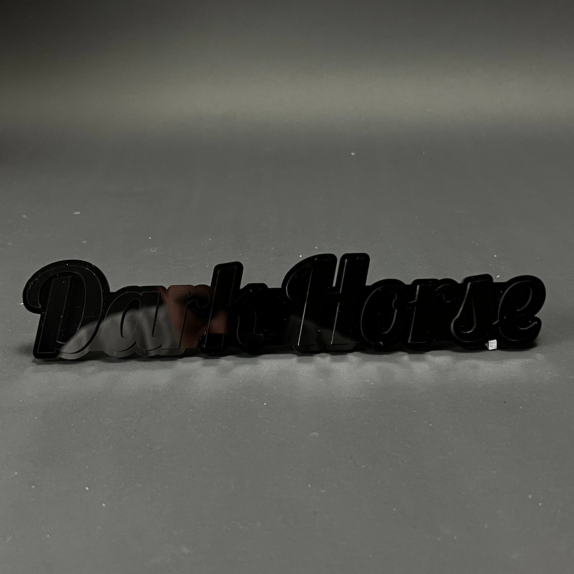 1PC Dark Horse 3D Acrylic Badge - Car Truck Emblem Fender Tailgate Trunk Sticker