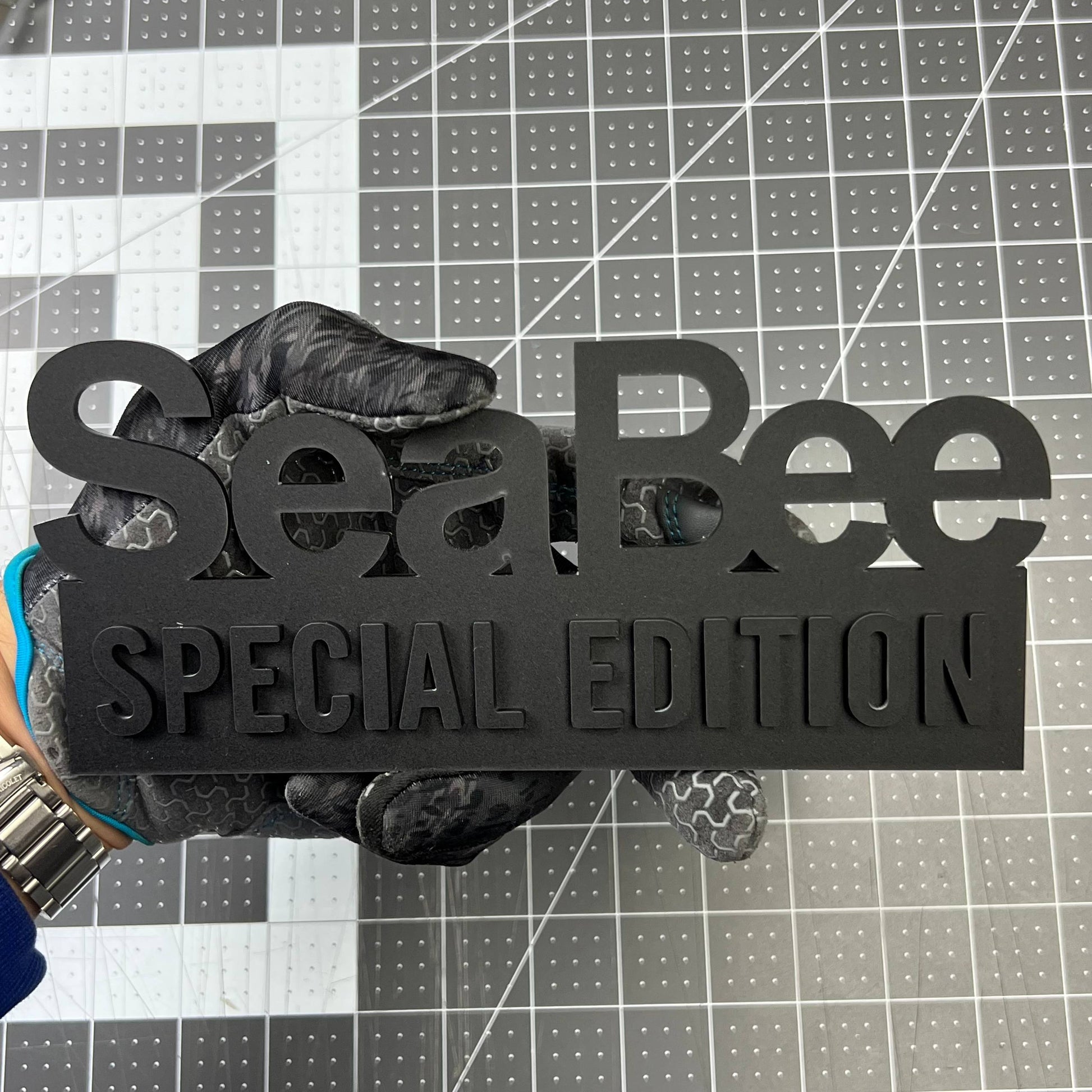 SeaBee Special Edition 3D Acrylic Badge - Car Truck Emblem Fender Tailgate Trunk Sticker