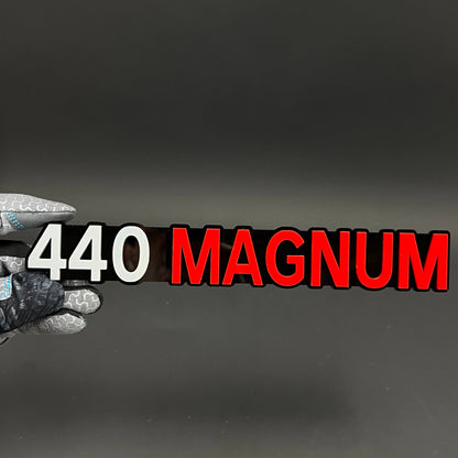 1PC 440 MAGNUM 3D Acrylic Badge - Car Truck Emblem Fender Tailgate Trunk Sticker