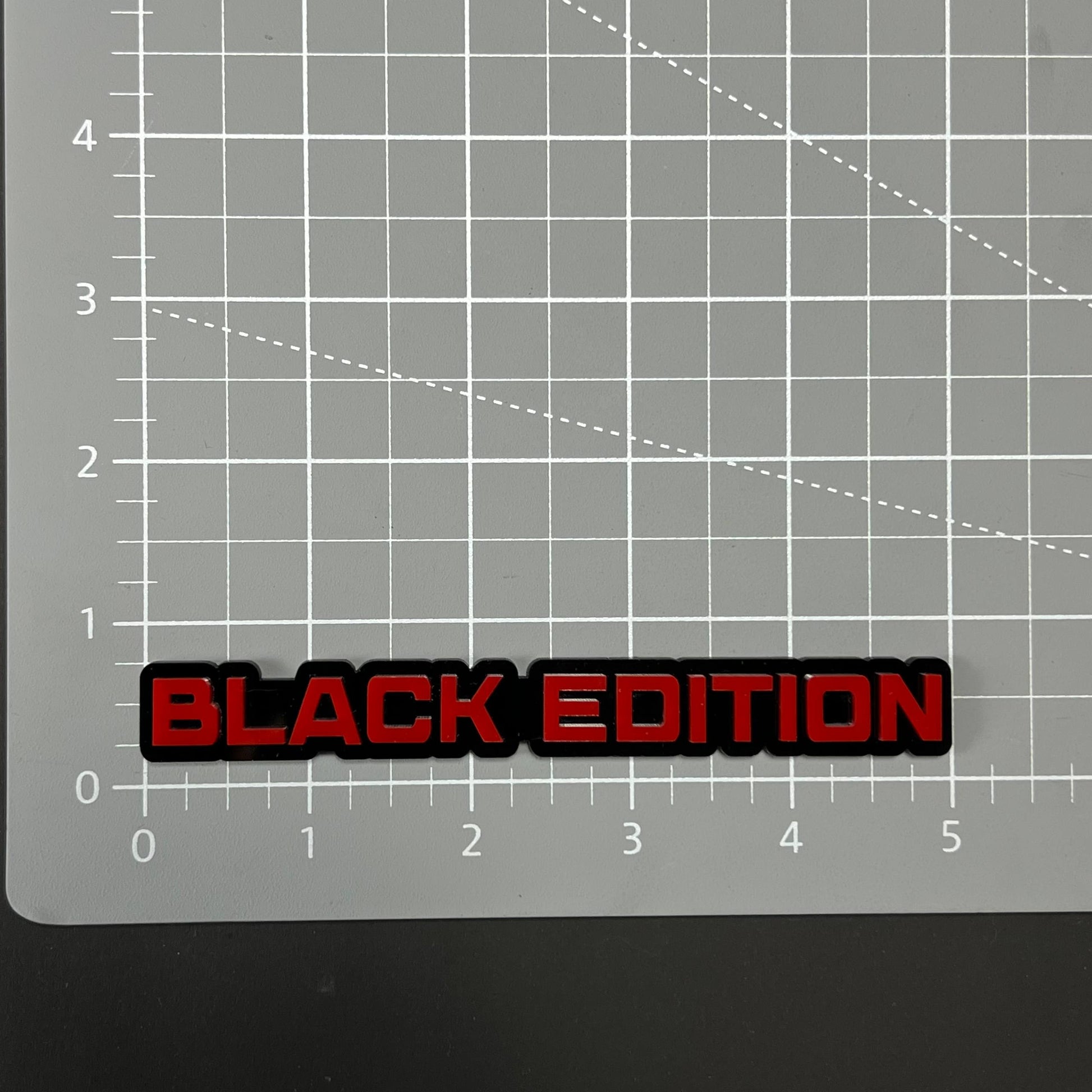 1PC BLACK EDITION 3D Acrylic Badge - Car Truck Emblem Fender Sticker