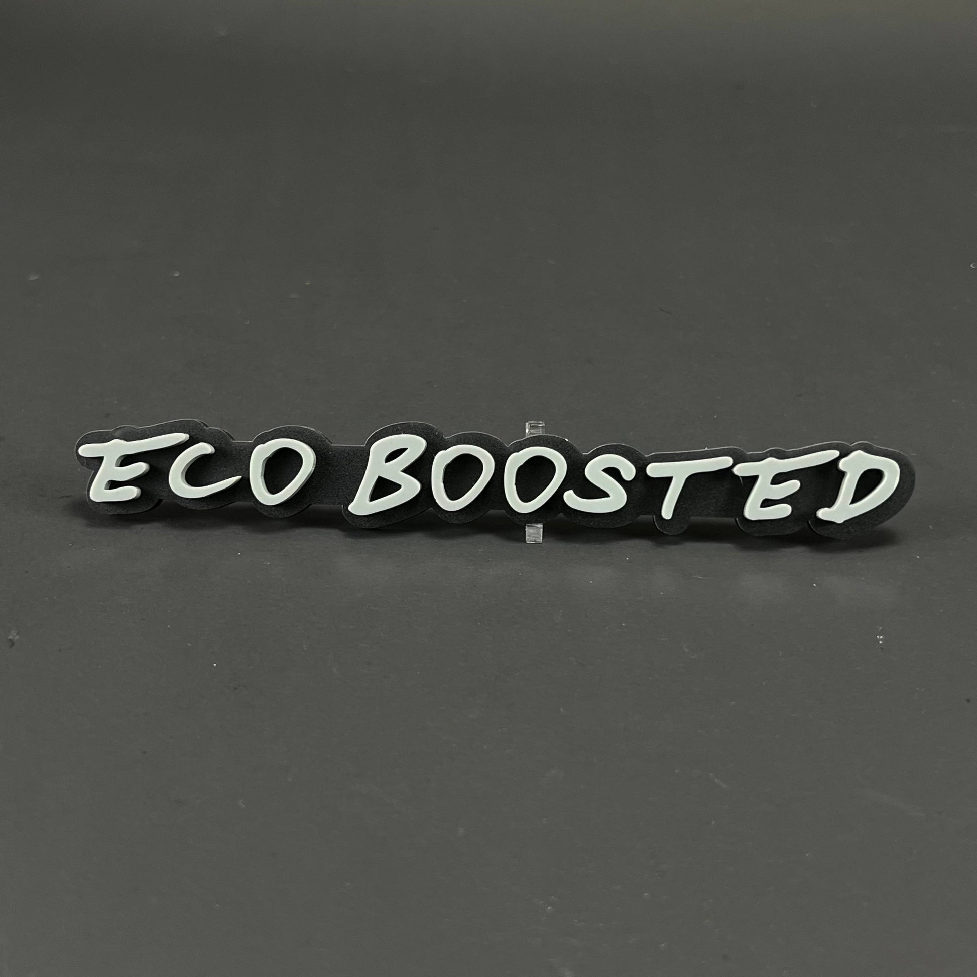 1PC ECO BOOSTED 3D Acrylic Badge - Car Truck Emblem Fender Sticker
