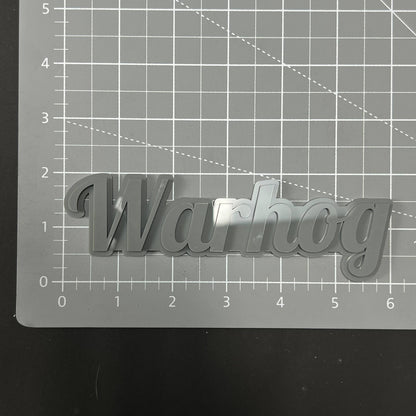 1PC Warhog 3D Acrylic Badge - Car Truck Emblem Fender Tailgate Trunk Sticker