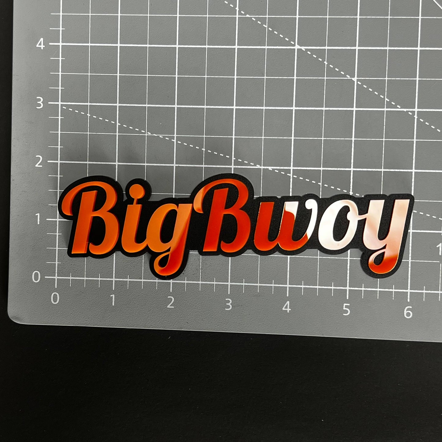 1PC BigBwoy 3D Acrylic Badge - Car Truck Emblem Fender Tailgate Trunk Sticker