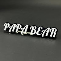 1PC PAPA BEAR 3D Acrylic Badge - Car Truck Emblem Fender Tailgate Trunk Sticker
