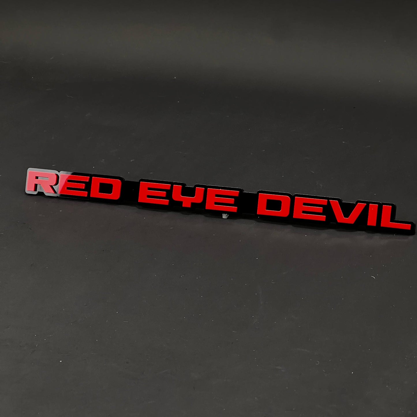 1PC RED EYE DEVIL 3D Acrylic Badge - Car Truck Emblem Fender Sticker
