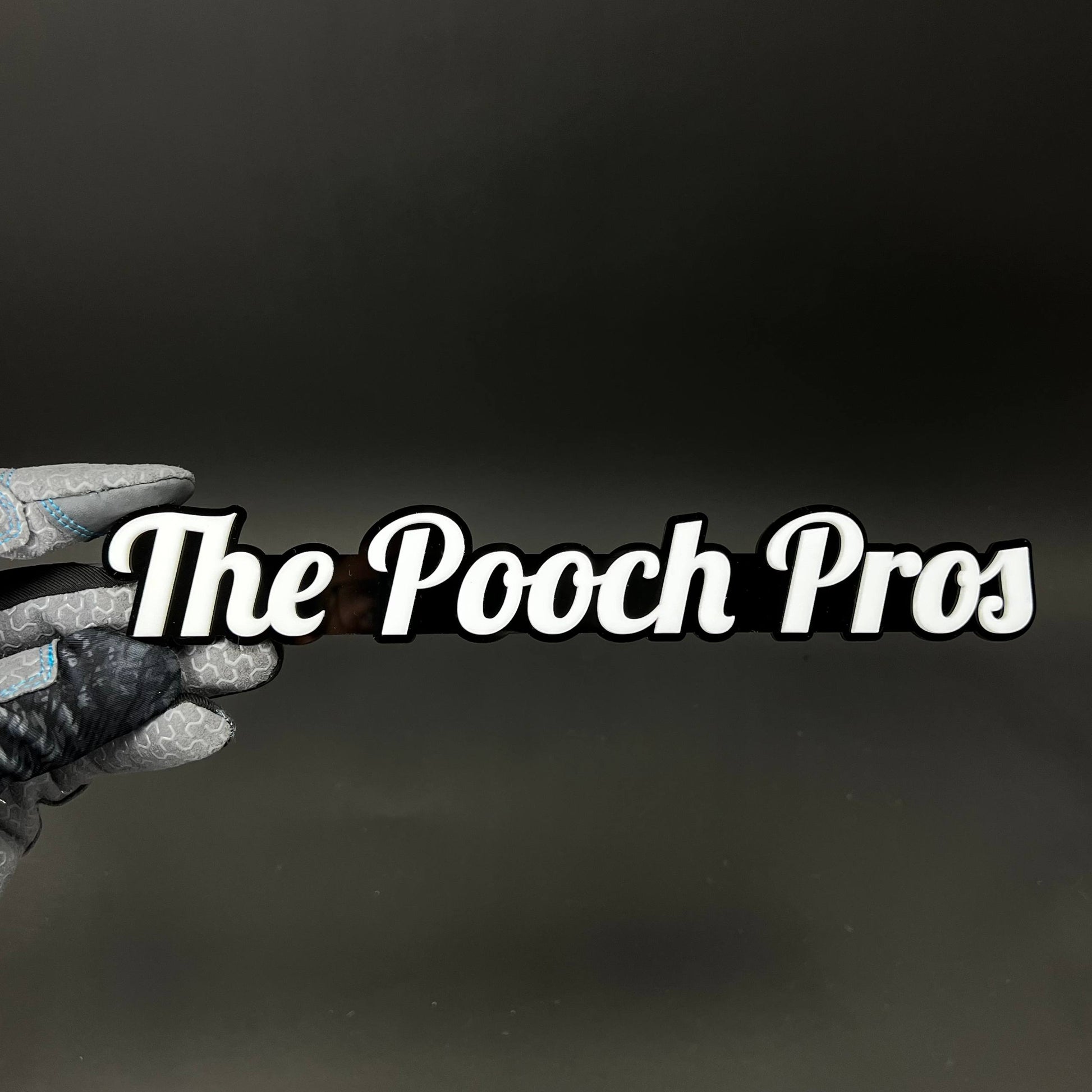 1PC The Pooch Pros 3D Acrylic Badge - Car Truck Emblem Fender Sticker