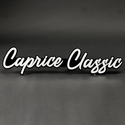 1PC Caprice Classic 3D Acrylic Badge - Car Truck Emblem Fender Sticker