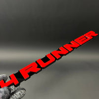 1PC 4RUNNER (Red) 3D Acrylic Badge - Car Truck Emblem Fender Sticker