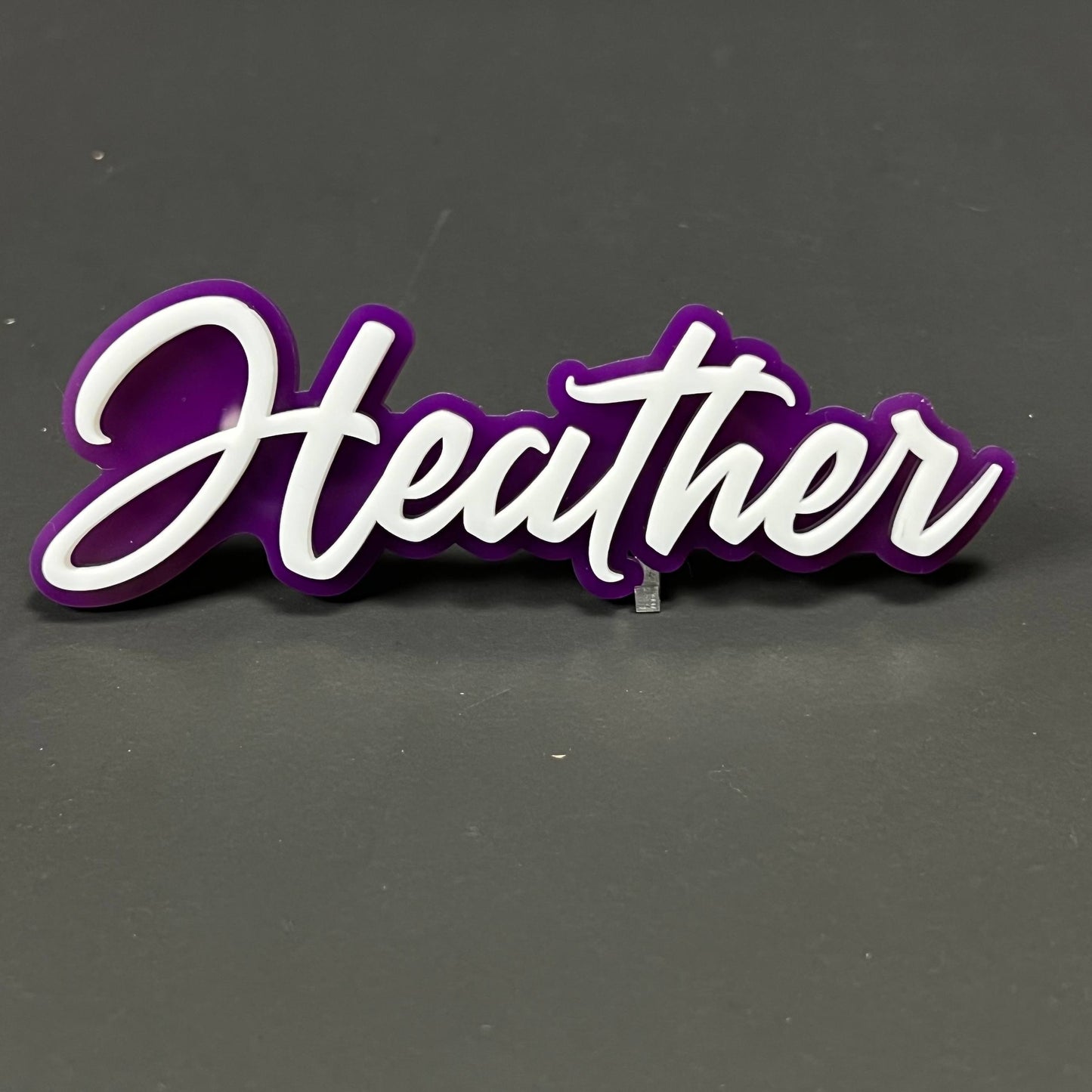 1PC Heather 3D Acrylic Badge - Car Truck Emblem Fender Tailgate Trunk Sticker