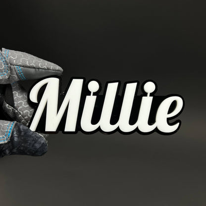 1PC Millie 3D Acrylic Badge - Car Truck Emblem Fender Tailgate Trunk Sticker
