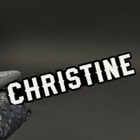 1PC CHRISTINE 3D Acrylic Badge - Car Truck Emblem Fender Tailgate Trunk Sticker