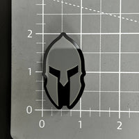 1PC Spartan Helmet 3D Acrylic Badge - Car Truck Emblem Fender Sticker